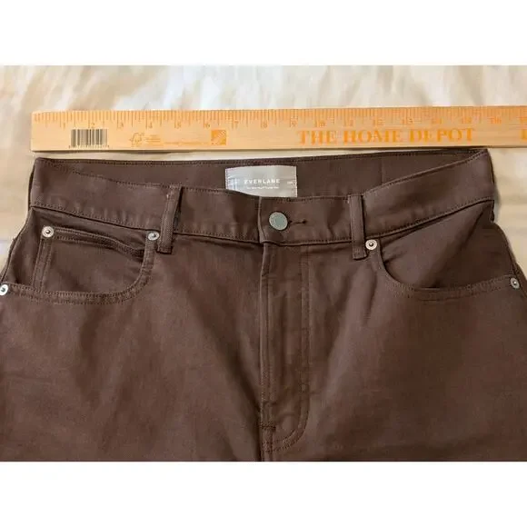 NWOT Everlane Way High Curve Ankle Barrel Jeans Cocoa Brown Sz 29 R - Picture 5 of 7